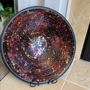 Decorative bowl with stand